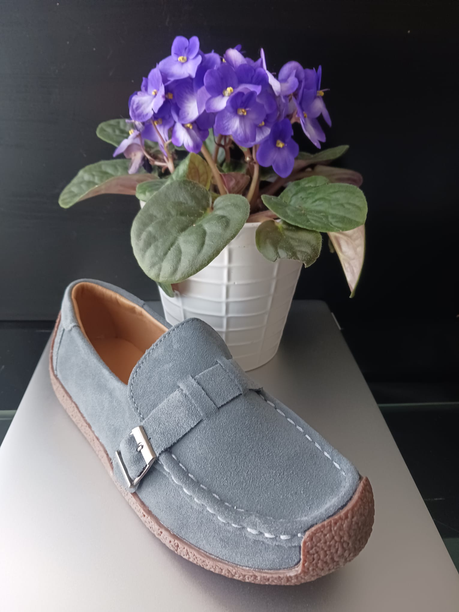 Leather Loafers for Women | Soft Wedge Slip‑On Walking Shoes | Anti‑Slip Shoes