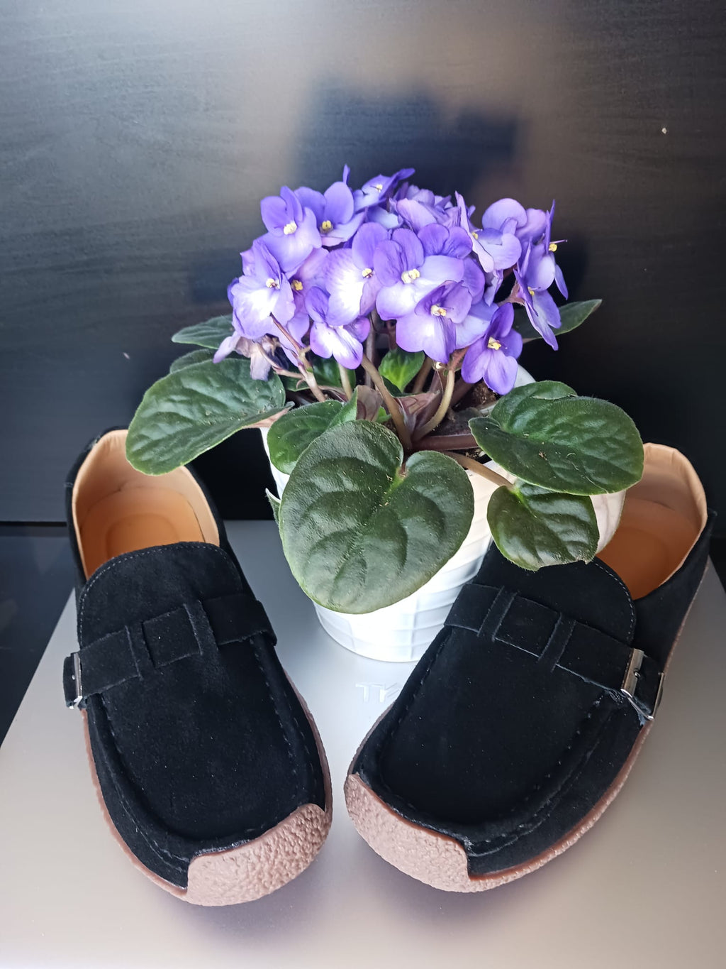 Leather Loafers for Women | Soft Wedge Slip‑On Walking Shoes | Anti‑Slip Shoes